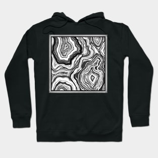 Black and White Agate Hoodie